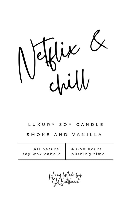 Netflix & chill candle