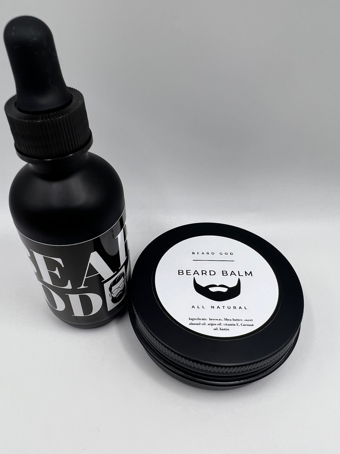 Beard God balm and Beard God oil set